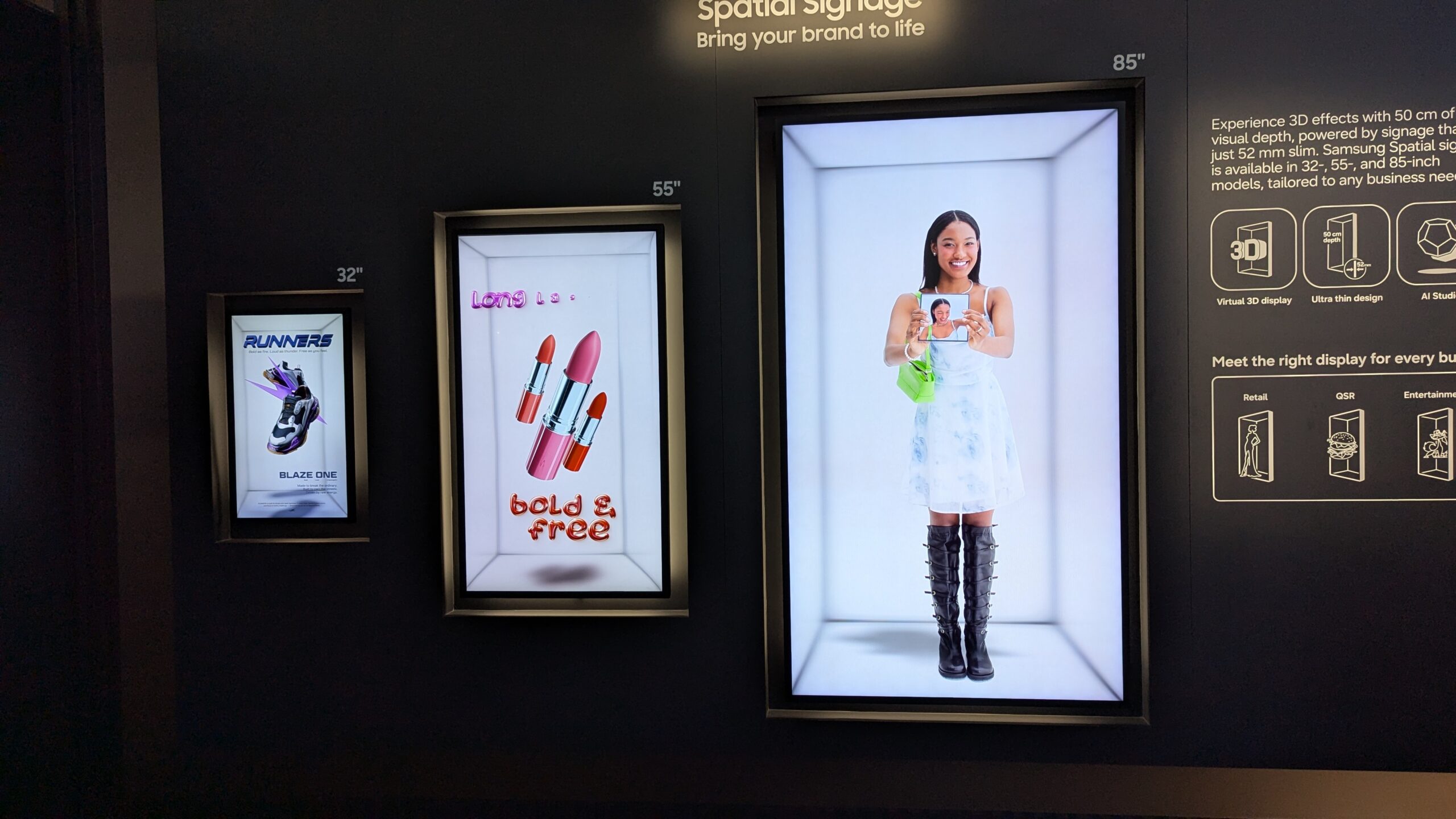 Glasses-Free 3D: The Technology Behind Samsung’s Spatial Displays - Samsung's Spatial Signage display on display at ISE 2026 (Image: invidis) Samsung's Spatial Signage display on display at ISE 2026 (Image: invidis)