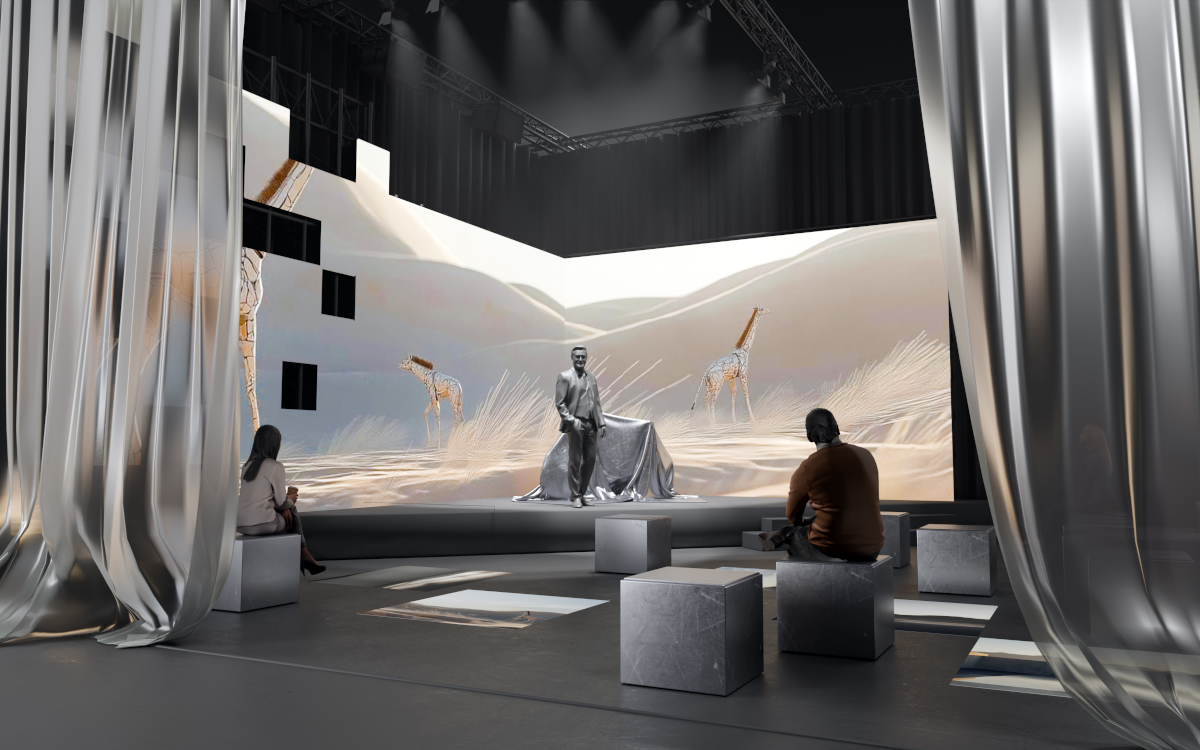 Retail(un)covered Stage at Euroshop 2026 (Rendering: Hochschule Düsseldorf)