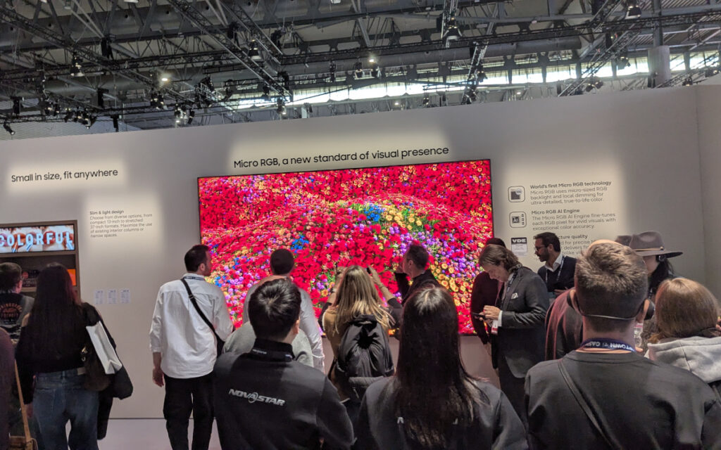 Samsung's new MicroRGB display (Image: invidis)