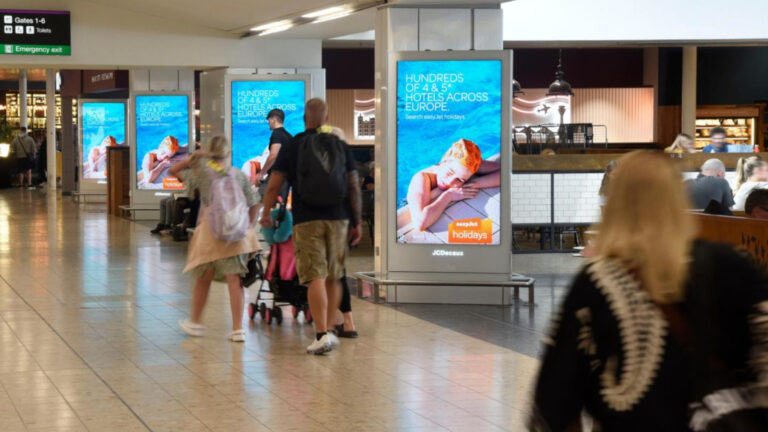 JCDecaux driven digital runway in Edinburgh Airport. (Image: JCDecaux)