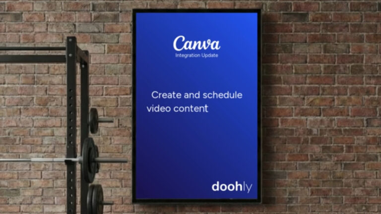 Canva acquires fellow Australian software company Doohly and enters the DooH market. (Image: Doohly/Screenshot)