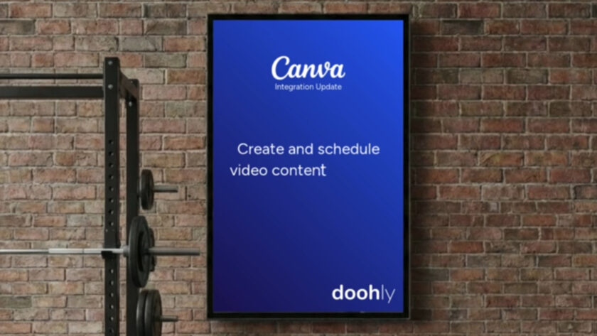 Canva acquires fellow Australian software company Doohly and enters the DooH market. (Image: Doohly/Screenshot)