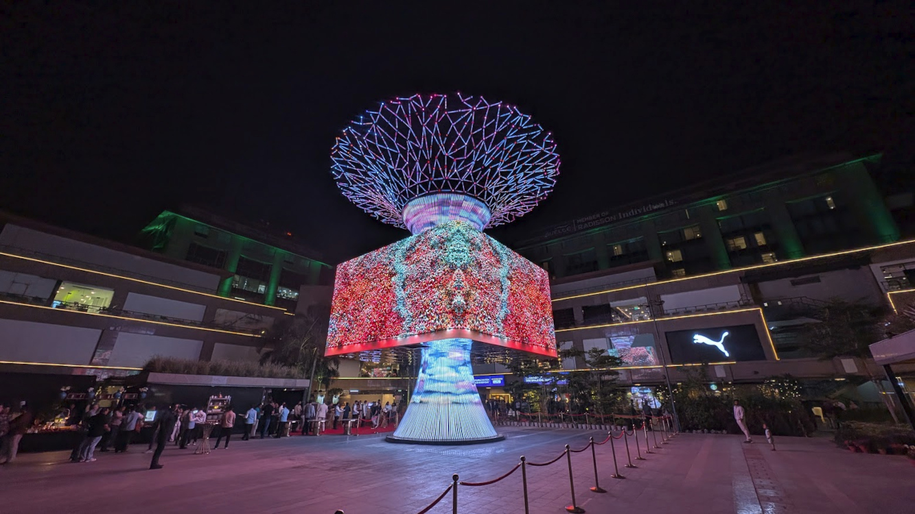 Skycom Social Tree in Delhi (Image: Invidis)