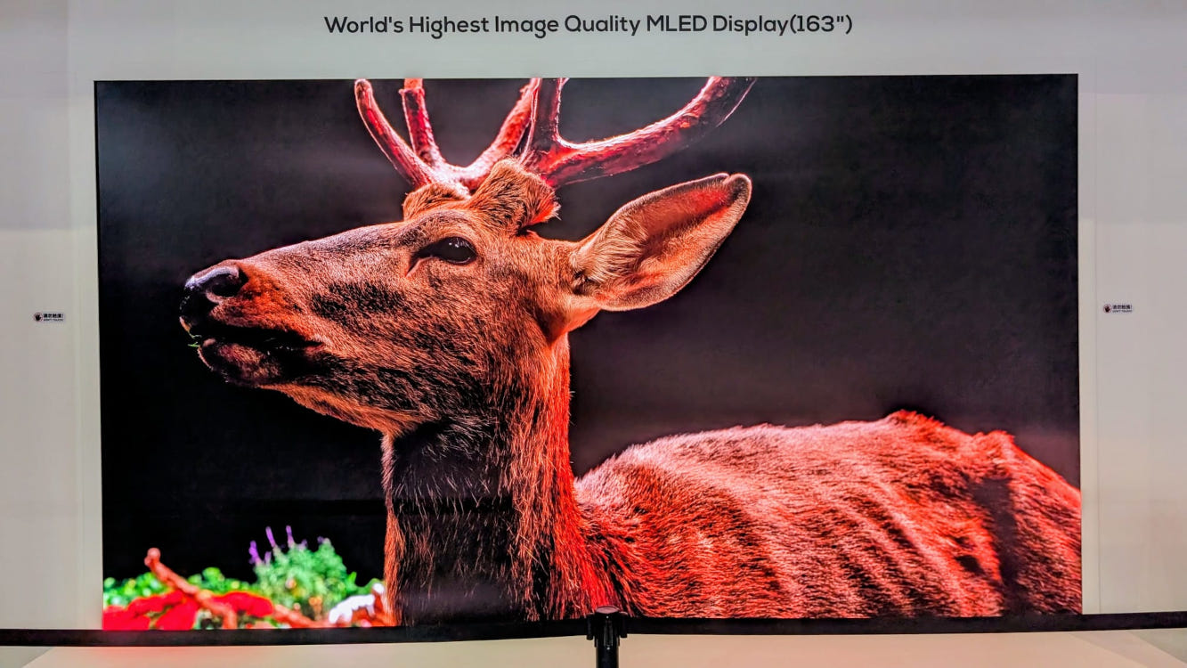 MiniLED wall by TCL, displayed at ISE 2026 (Image: invidis)
