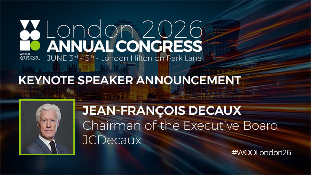 Jean-François Decaux will deliver the keynote at WOO's Annual Congress. (Image: WOO)