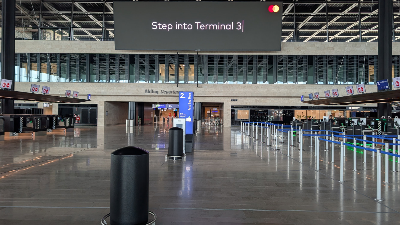 Terminal 3 check-in area (Image: invidis)