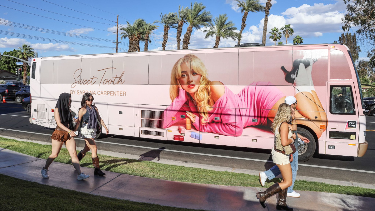 Mobile OoH: Vector Media Introduces Impression-Based Currency - Vector Media bus advertising at Coachella (Image: Vector Media) Vector Media bus advertising at Coachella (Image: Vector Media)