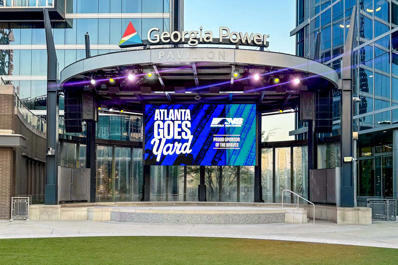 New LED display at Truist Park's Georgia Power Pavilion (Image: SNA Displays)
