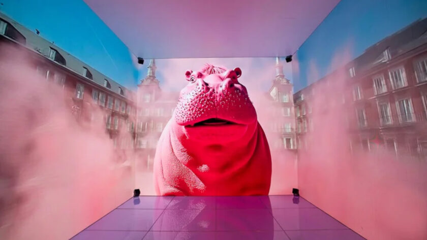 Telefonica LED-Cube Google Pixel 10 AI-Campaign (Image: Dalziel & Pow)
