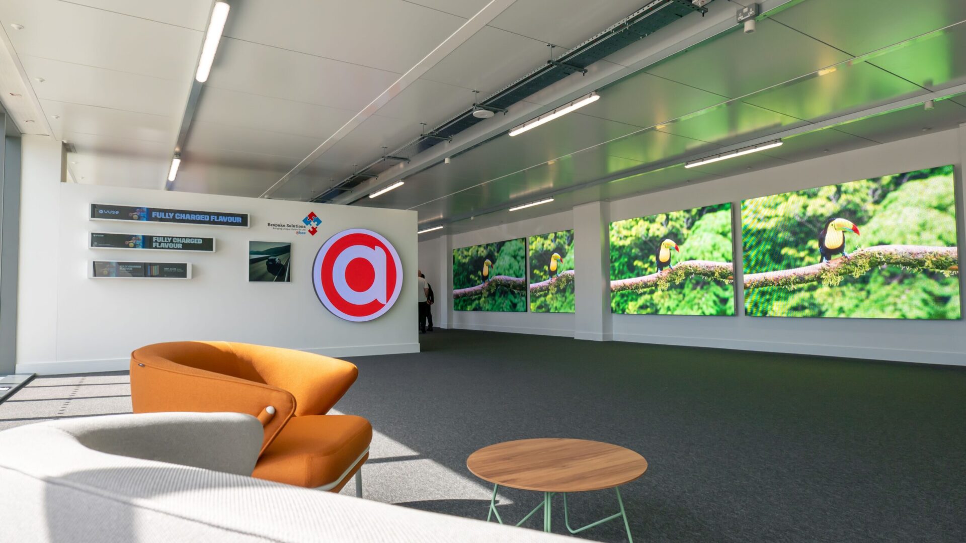 Large-format LED displays in Allsee’s Experience Center demonstrate real-world digital signage applications (Images: Allsee)