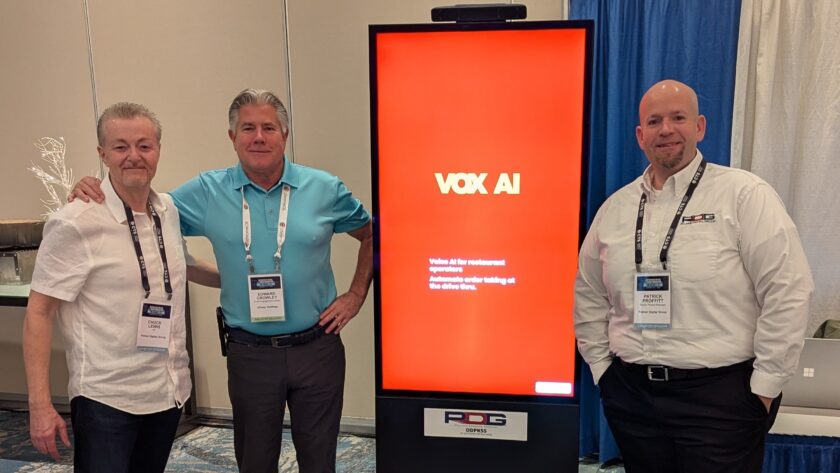 From left: Palmer Digital Group President Chuck Lewis, URway Holdings owner Ed Crowley and Palmer Digital Group VP Patrick Proffitt (Image: PDG)