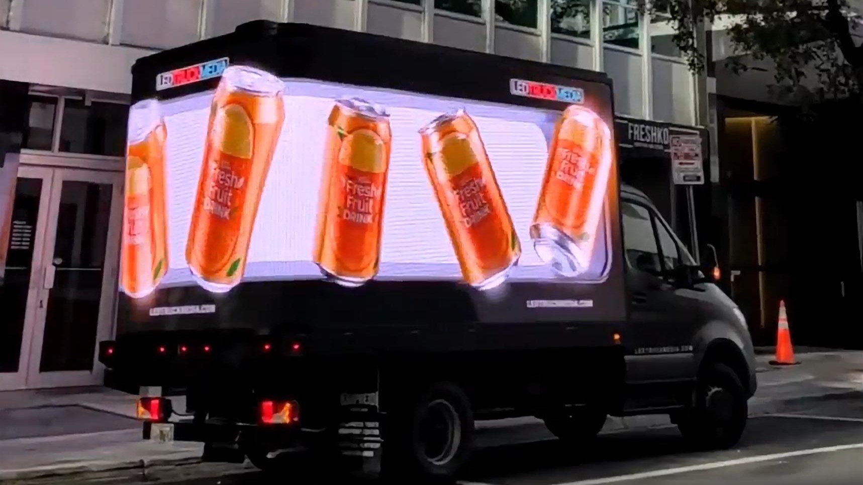 DoH: LED Truck Media Launches 3D Mobile Billboard Truck - Anamorphic-style 3D creative displayed on LED Truck Media’s new mobile DooH billboard truck (Image: LED Truck Media) Anamorphic-style 3D creative displayed on LED Truck Media’s new mobile DooH billboard truck (Image: LED Truck Media)