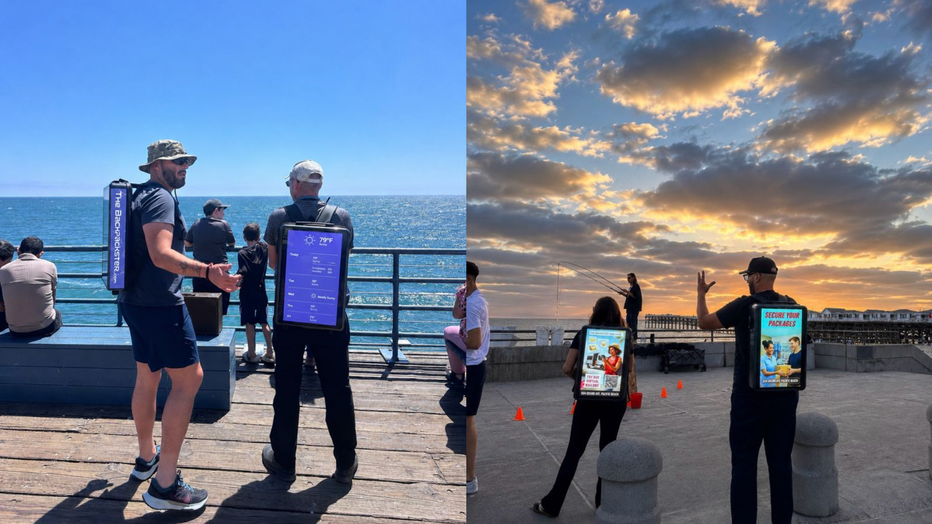 Mobile DooH: Measuring Attention at the World Cup Backpackster Mobile DooH (Images: Backpackster)