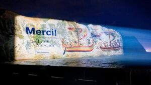 White Cliffs Of Dover Become Projection Canvas For Bayeux Tapestry