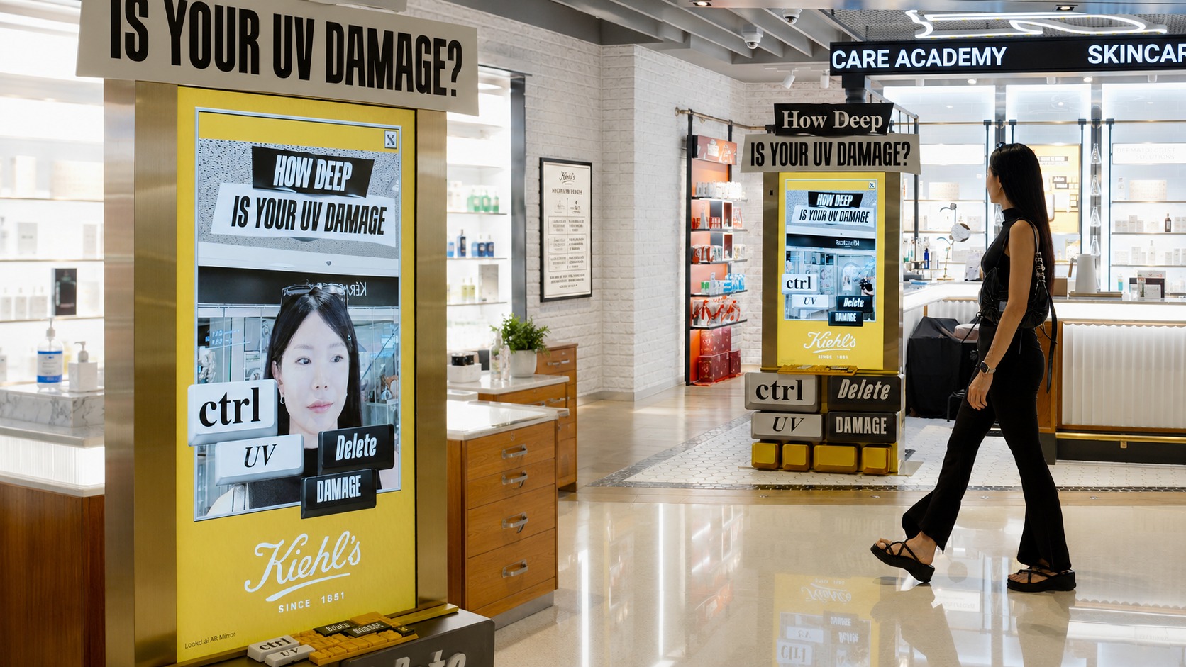 Retail: Kiehl’s Expands Permanent Smart Mirror Rollout Across Five Markets - Kiehl's has expanded its smart mirror program with permanent interactive installations designed to engage shoppers as they enter the store (Image: Kiehl’s) Kiehl's has expanded its smart mirror program with permanent interactive installations designed to engage shoppers as they enter the store (Image: Kiehl’s)