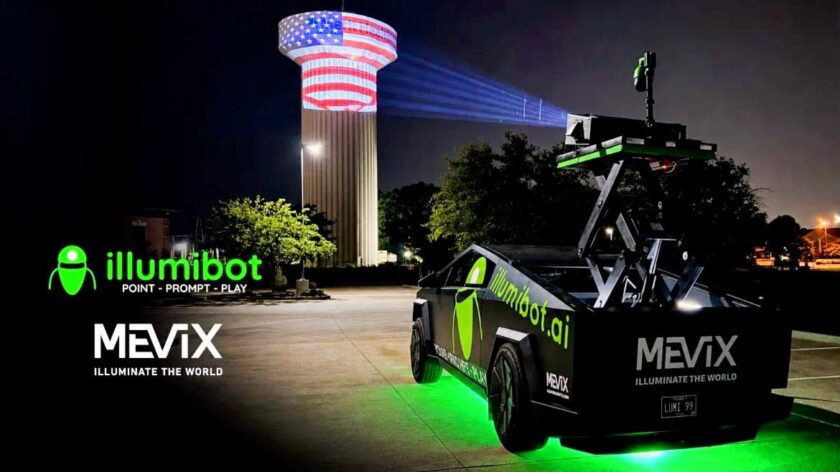Panasonic, Illumibot Send Out AI-Powered Mobile Projection Fleet