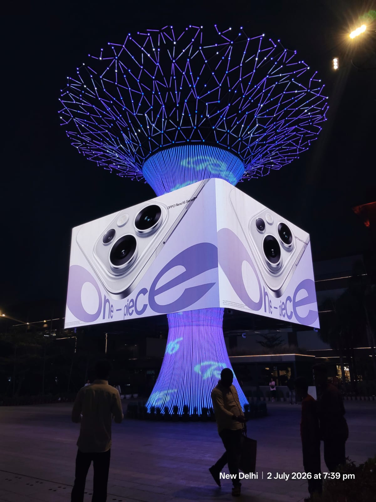 DooH Campaign on Skycom's Social Tree in Delhi (Image: Skycom)