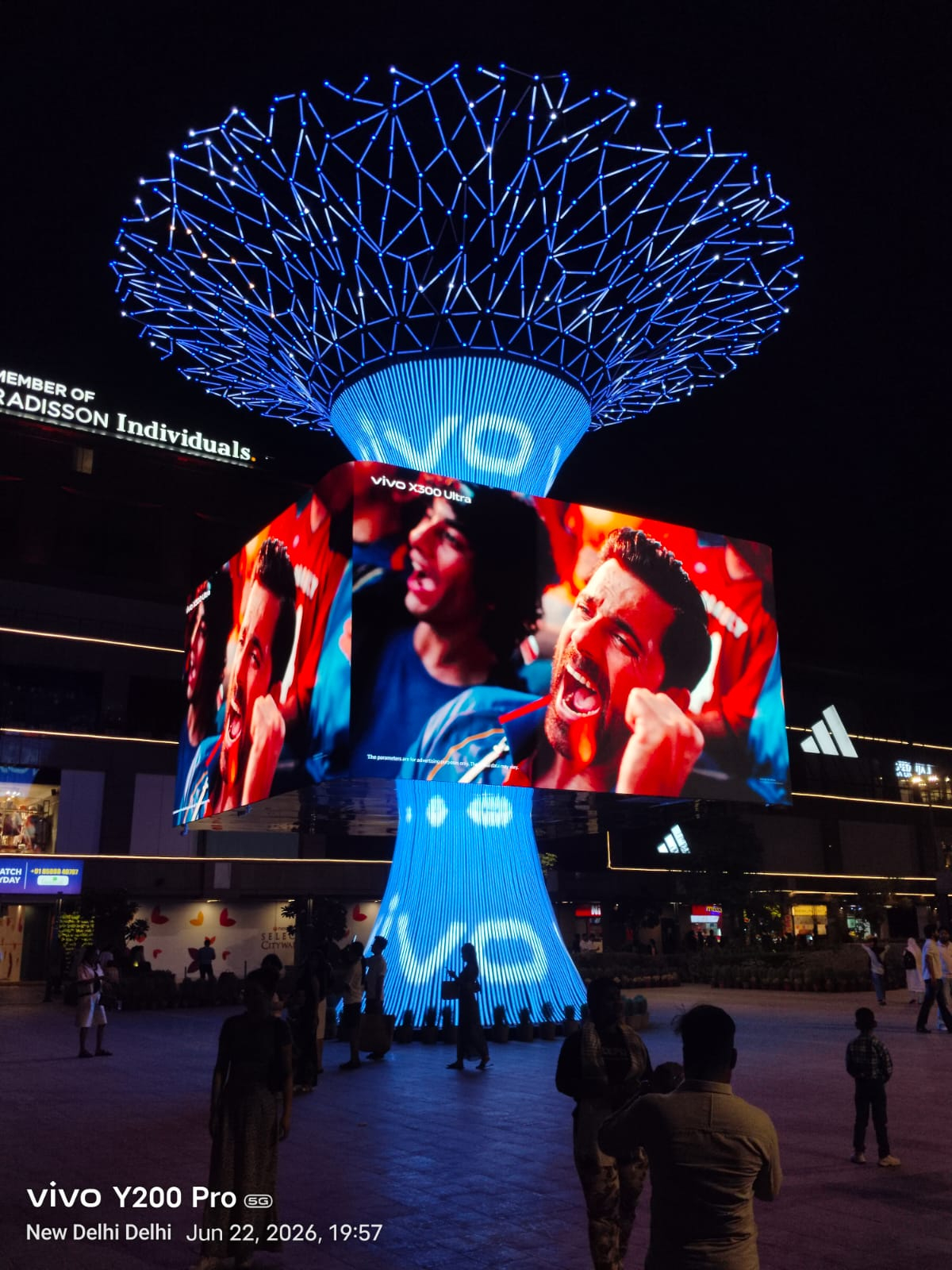 DooH Campaign on Skycom's Social Tree in Delhi (Image: Skycom)