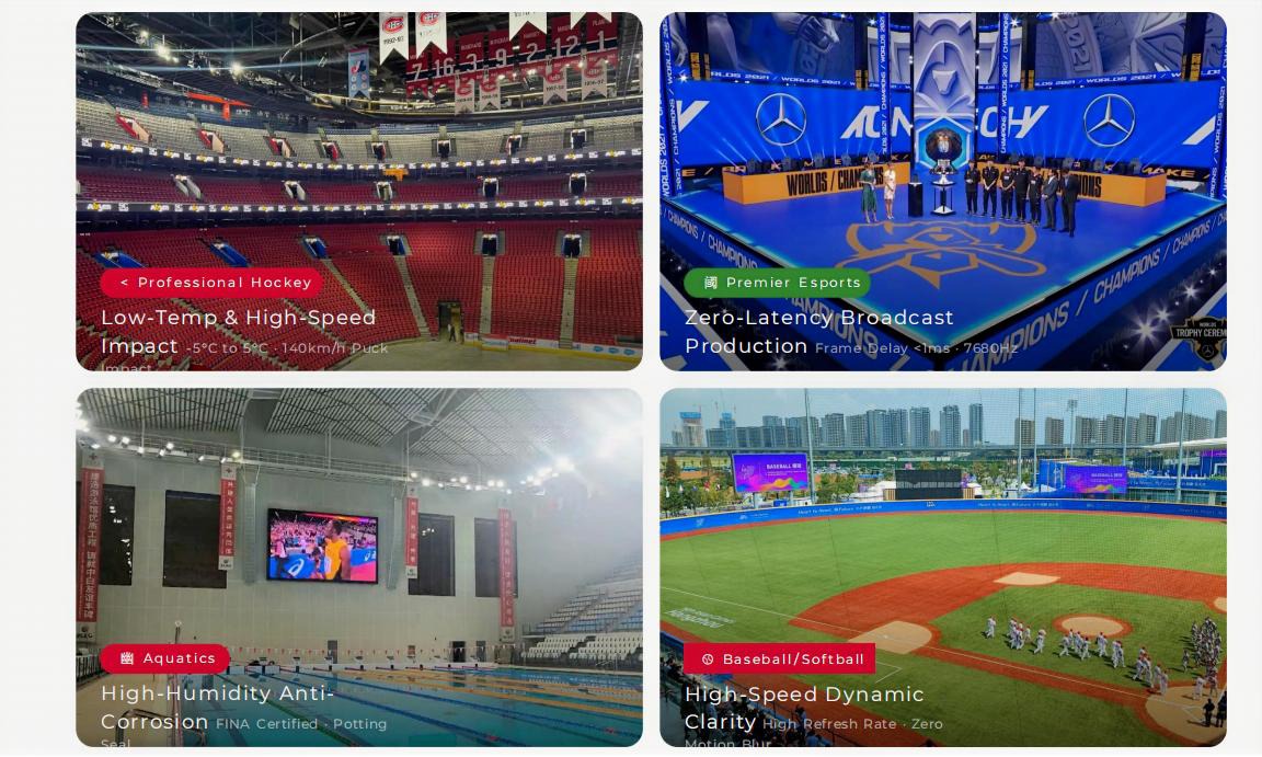 Sports Venue Analysis: Fans Would Pay for Enhanced Experiences - Absen’s sports LED white paper examines display requirements across venues including hockey arenas, esports facilities, aquatic centers and baseball stadiums. (Image: Absen) Absen’s sports LED white paper examines display requirements across venues including hockey arenas, esports facilities, aquatic centers and baseball stadiums. (Image: Absen)