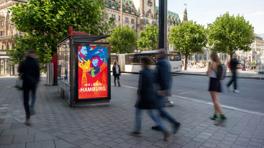 Wall extended its advertising contract in Hamburg, Germany (Image: Wall)