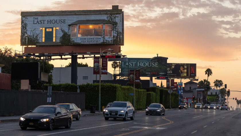 Netflix Puts a Man Inside Sunset Strip Billboard