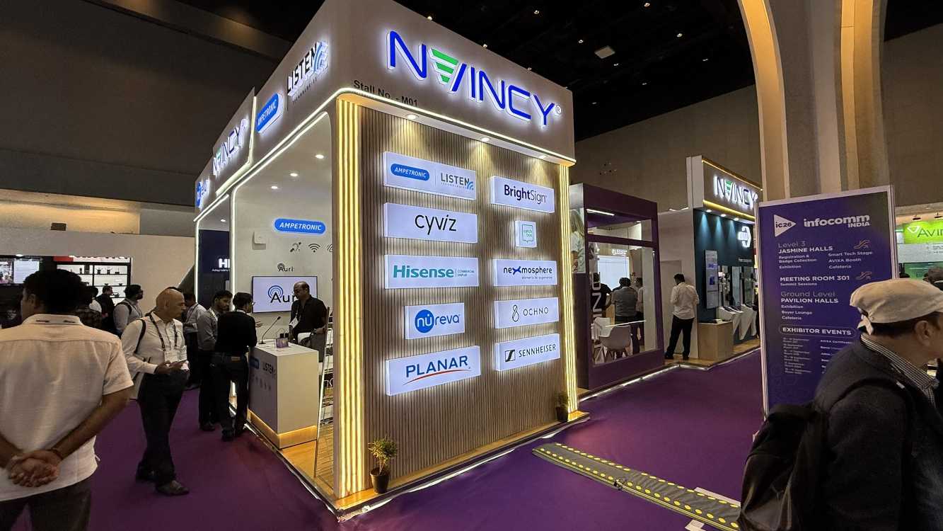 Global Digital Signage Brands at Infocomm India (Image: invidis)