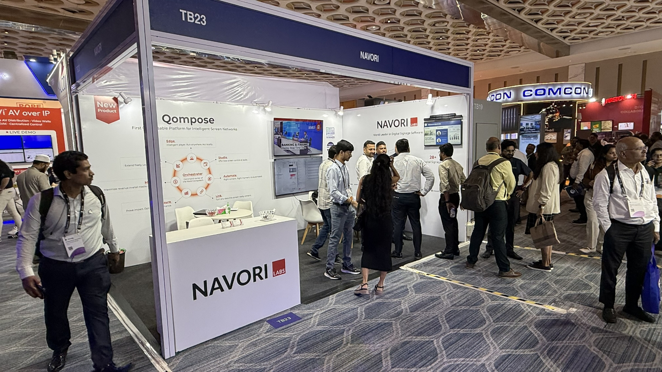 Global Digital Signage Brands at Infocomm India (Image: invidis)