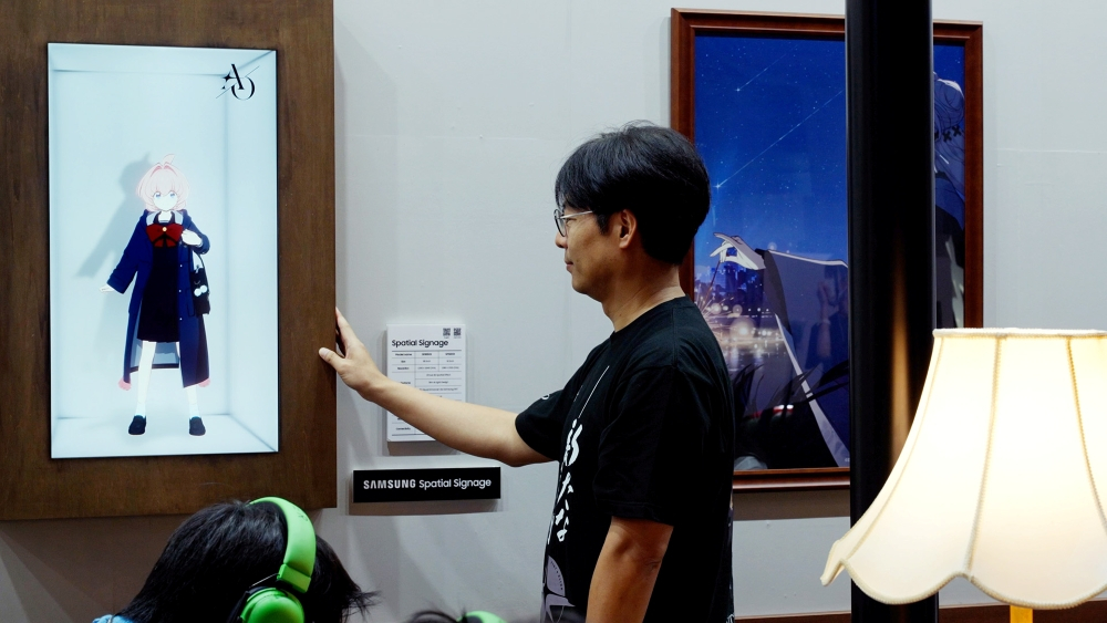 Spatial Screens at Tokyo Game Show (Image: Samsung)