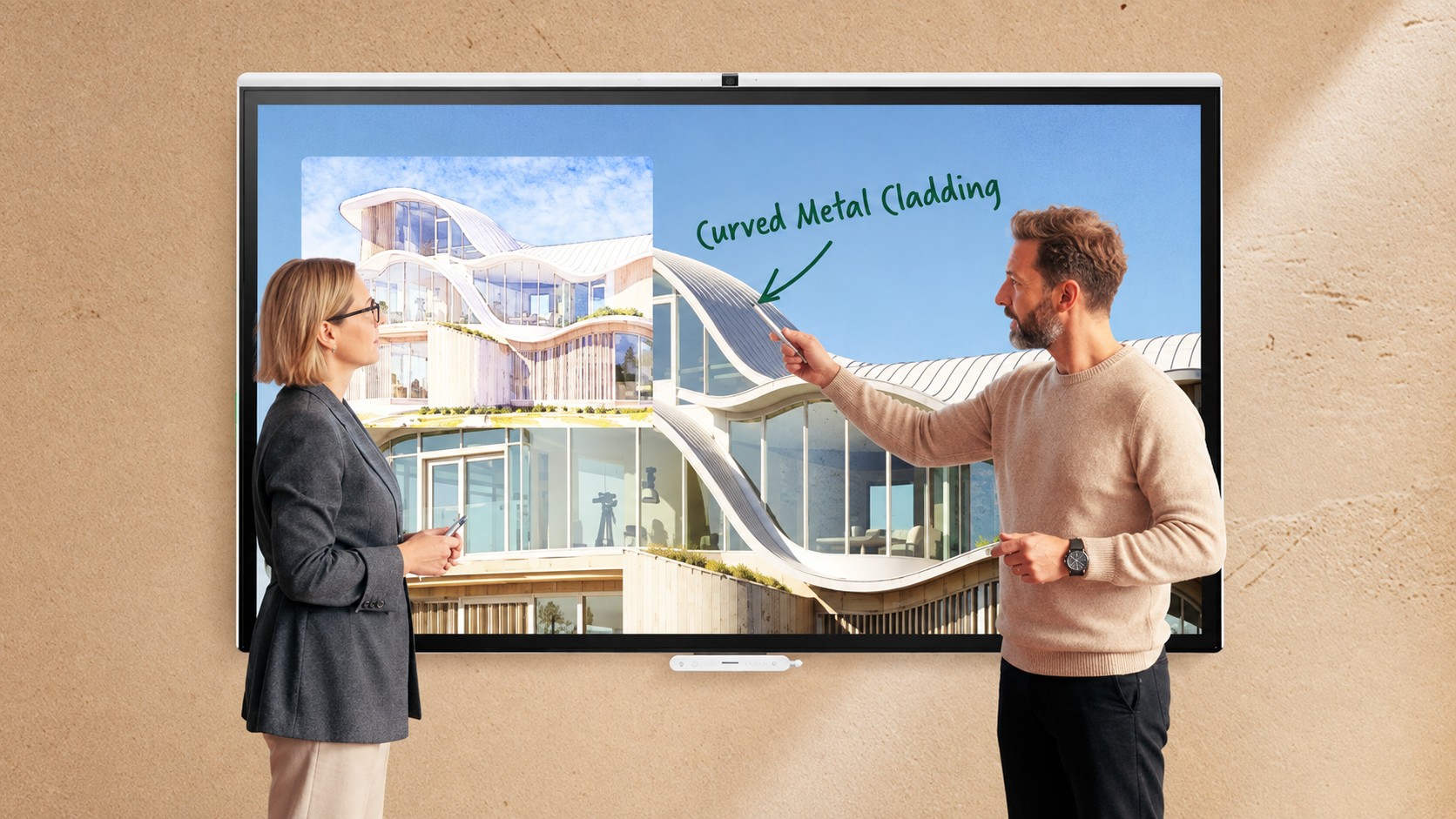 Collaboration Displays: BenQ Launches CP05 Interactive Display With On-device AI - BenQ’s CP05 collaboration display is available in 55- and 75-inch models
(Image: BenQ)
BenQ’s CP05 collaboration display is available in 55- and 75-inch models (Image: BenQ)