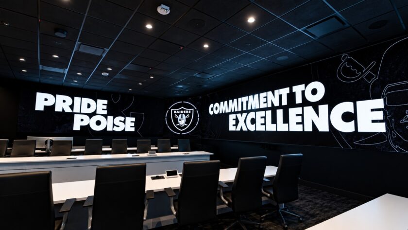 Raiders Wrap Draft Room In 83 Feet Of Fine-Pitch LED