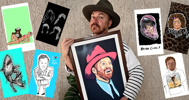 Artist Partnership: Vieunite Adds Leigh Francis Artwork To Digital Art Library - Leigh Francis with a selection of his pop-art portraits and illustrations (Image: Vieunite) Leigh Francis with a selection of his pop-art portraits and illustrations (Image: Vieunite)
