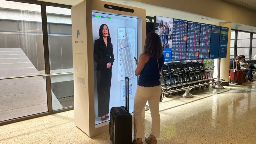 Logan Airport Pilots Life-Size AI Concierge For Passenger Wayfinding