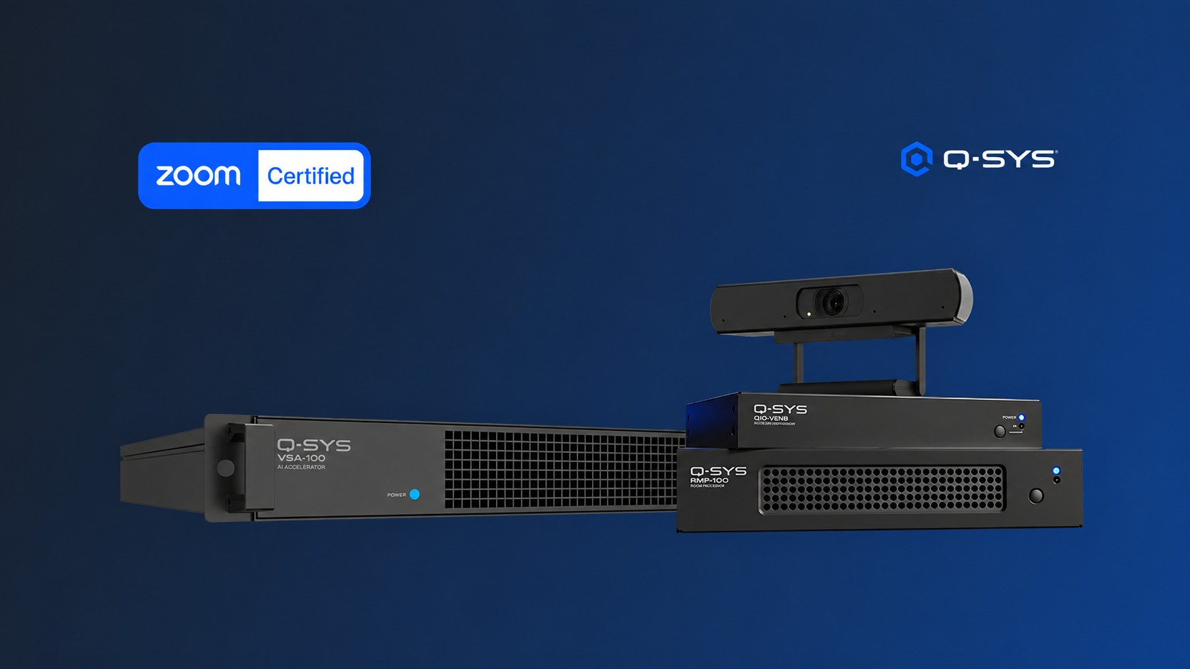 Software Collaboration: Q-Sys Expands Zoom Rooms Certifications - Q-SYS has expanded its portfolio of Zoom Rooms-certified devices (Image Q-SYS) Q-SYS has expanded its portfolio of Zoom Rooms-certified devices (Image Q-SYS)
