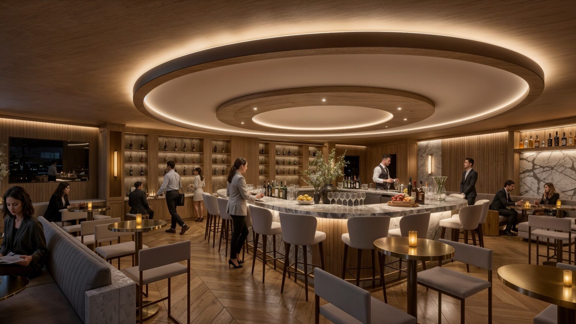 The LG Collective will feature an upscale lounge and bar with all-inclusive food and beverage service at Capital One Arena (Image: Monumental Sports & Entertainment)