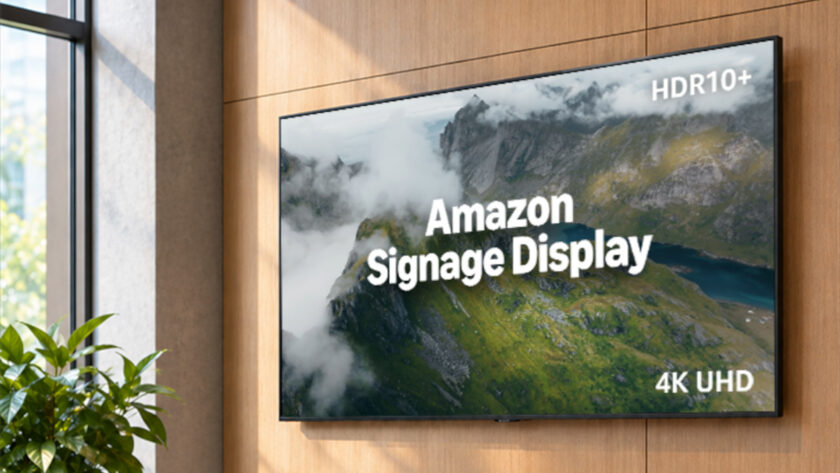 Amazon now has a 55-inch signage display in its portfolio. (Image: Amazon)