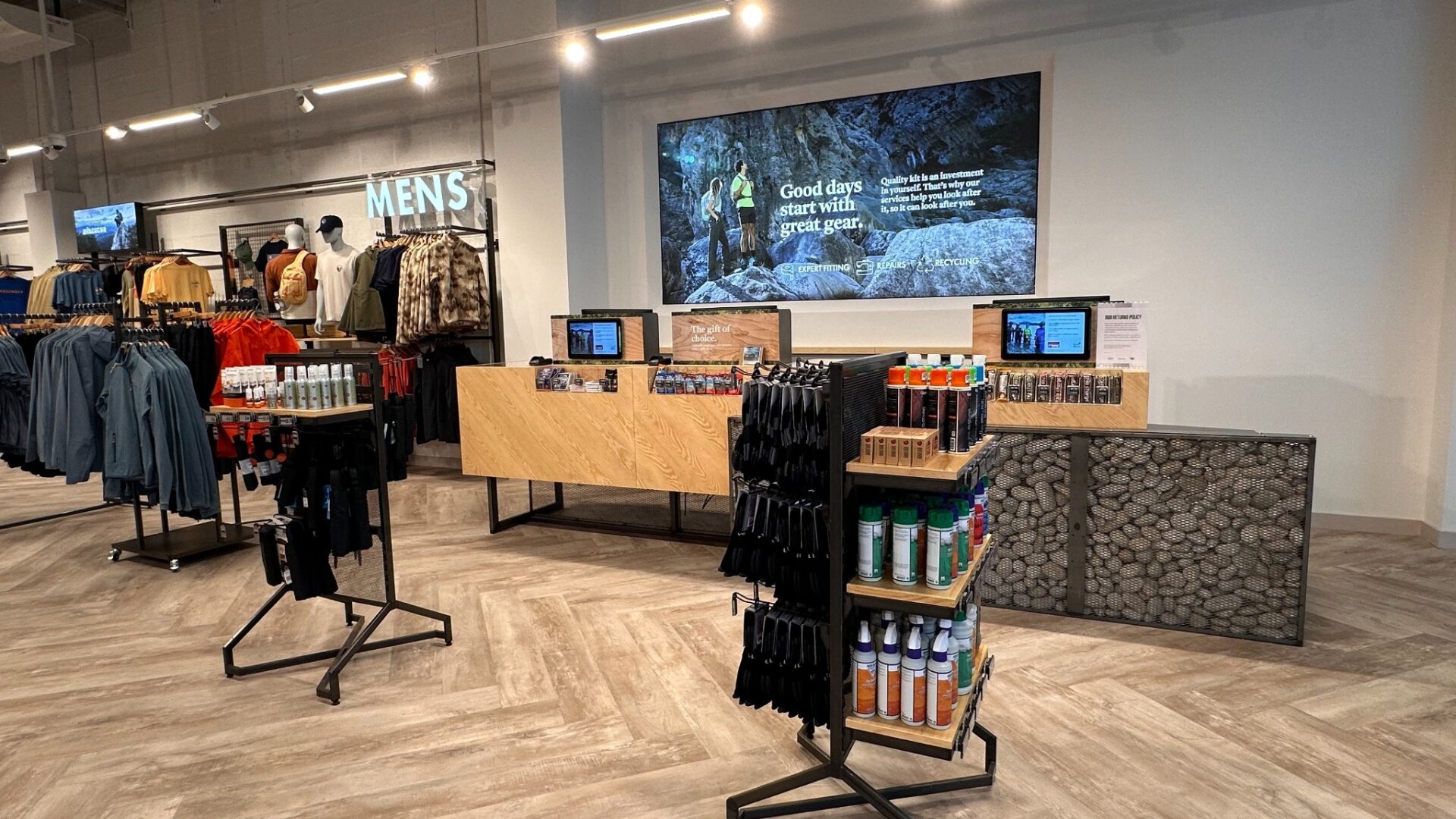 Cotswold Outdoor has deployed digital displays across 23 stores as it connects in-store advertising with its onsite and offsite retail media channels. (Image: Cotswold Outdoor Group)