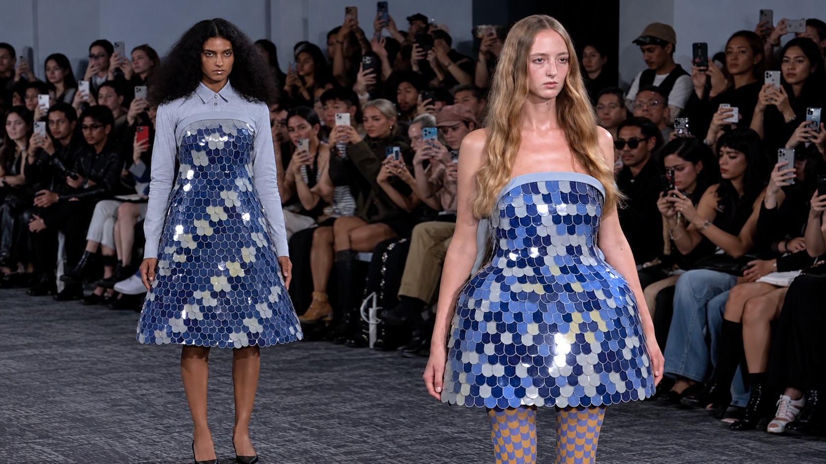 E-Paper Chic: E Ink Brings Color-Changing Dresses to Paris Fashion Week - Models showcase Anrealage's color-changing dresses featuring E Ink Prism 3 electronic paper technology during Paris Fashion Week (Image: E Ink)
Models showcase Anrealage's color-changing dresses featuring E Ink Prism 3 electronic paper technology during Paris Fashion Week (Image: E Ink)