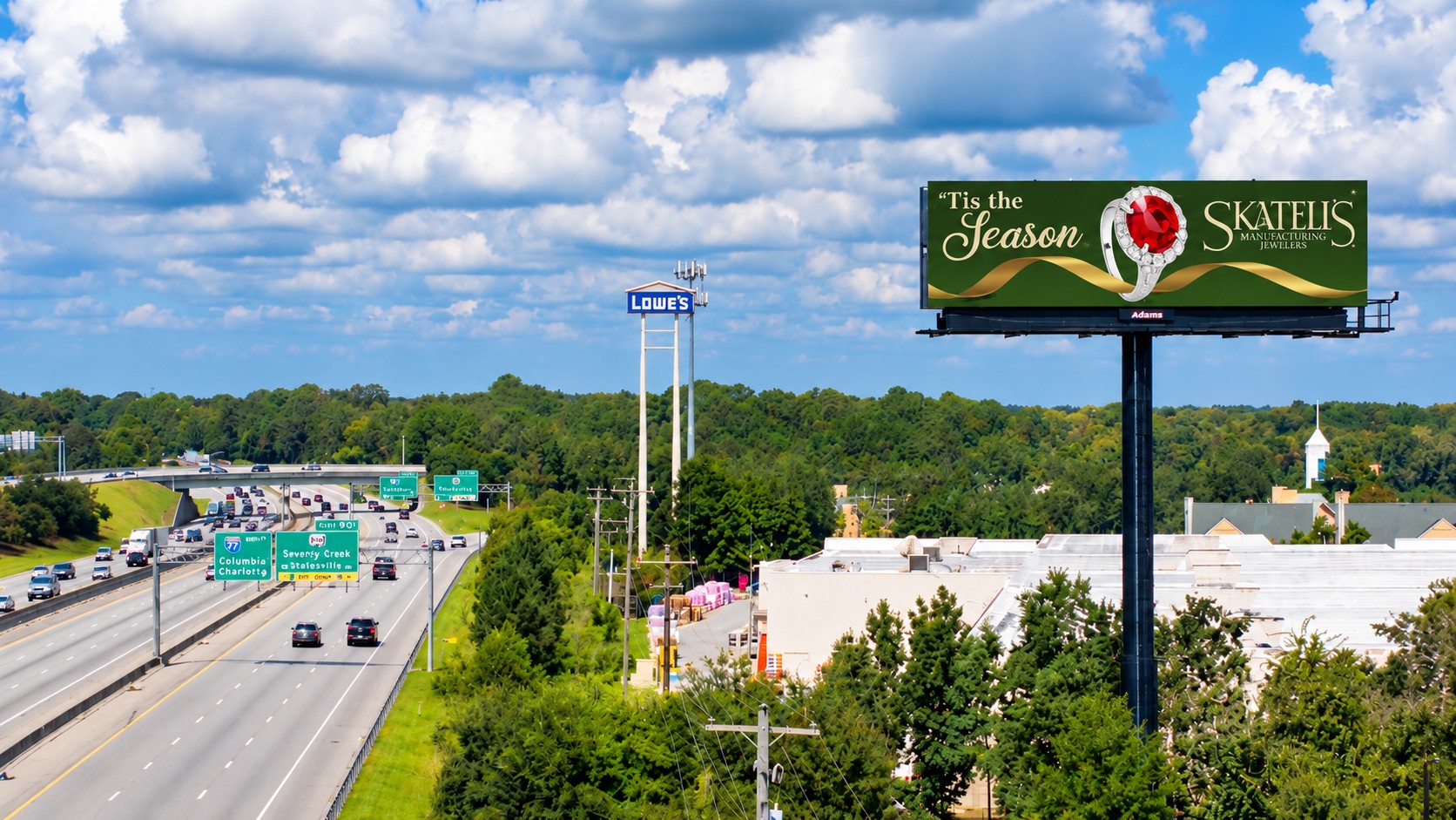 Programmatic DooH: Viooh Adds 460 US Digital Billboards Through Adams Outdoor Deal - An Adams Outdoor digital billboard overlooking a busy US highway. Viooh's programmatic platform now gives access to the company's network of more than 460 digital billboards (Image: Adams Outdoor Advertising) An Adams Outdoor digital billboard overlooking a busy US highway. Viooh's programmatic platform now gives access to the company's network of more than 460 digital billboards (Image: Adams Outdoor Advertising)