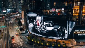 700-Square-Meter Curved LED Screen Becomes Landmark