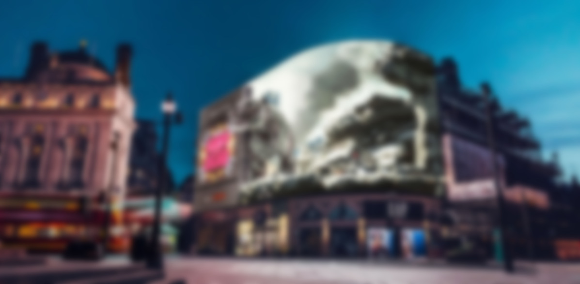 Zombie Tiger Stalks Corner Of Picadilly Circus, As Anamorphic Visual On DOOH Display