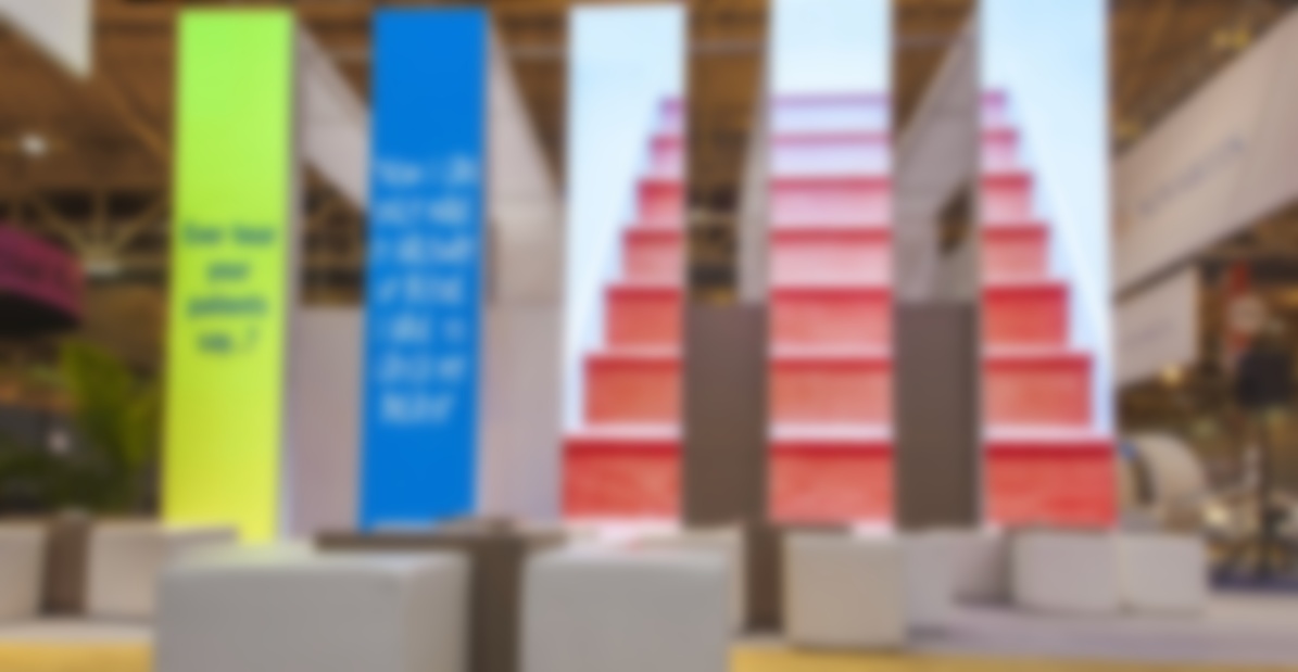 Pharma Uses 13 Big LED Elements For Trade Show Booth