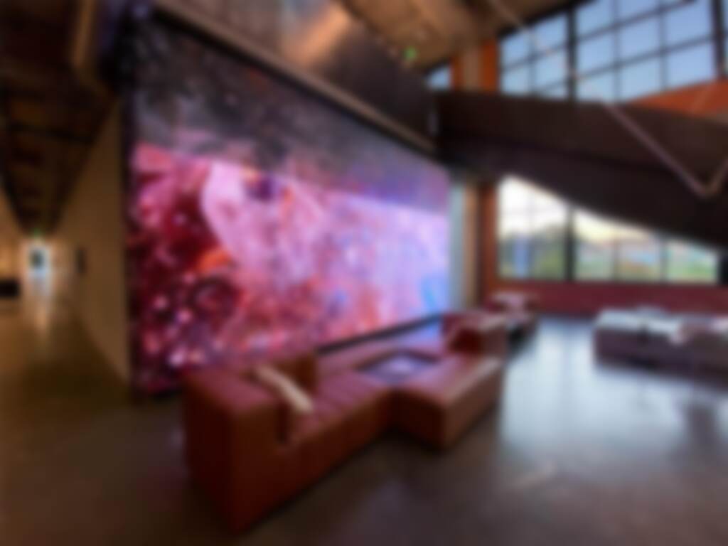 New Gensler Austin Office Pairs Fine Pitch With LED Sticks For Unique Reception Display