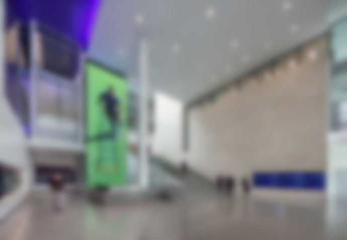 Giant Vertical LED Wall Greets Visitors To Northwestern U’s New Athletic Center