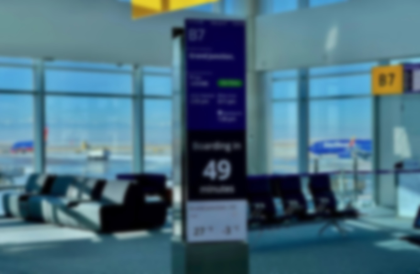 Denver’s Expanded Airport Adds Big Digital Info Screens At New Gates