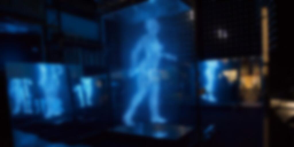 LED Pulse Turns Suspended Light Strings Into Low-Rez Three-Dimensional Motion Display