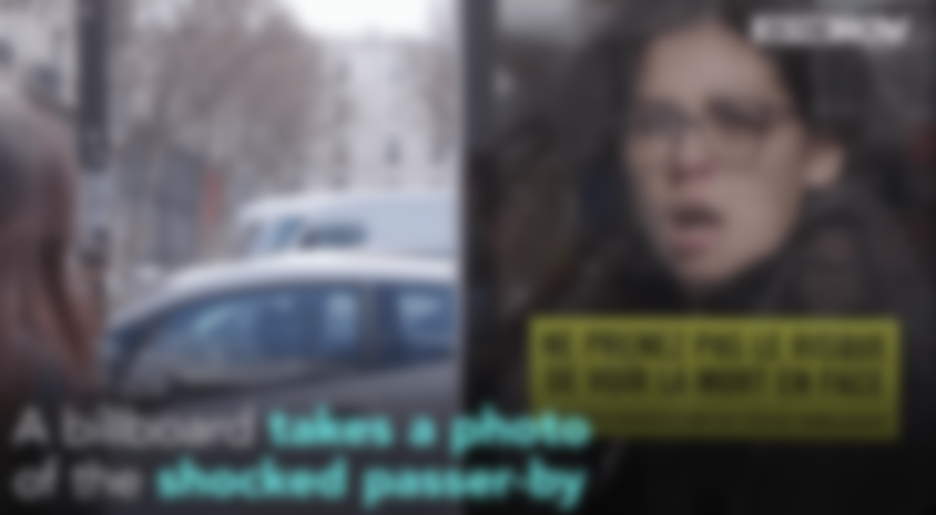 Real-Time Digital OOH Campaign Shocks Paris Jaywalkers