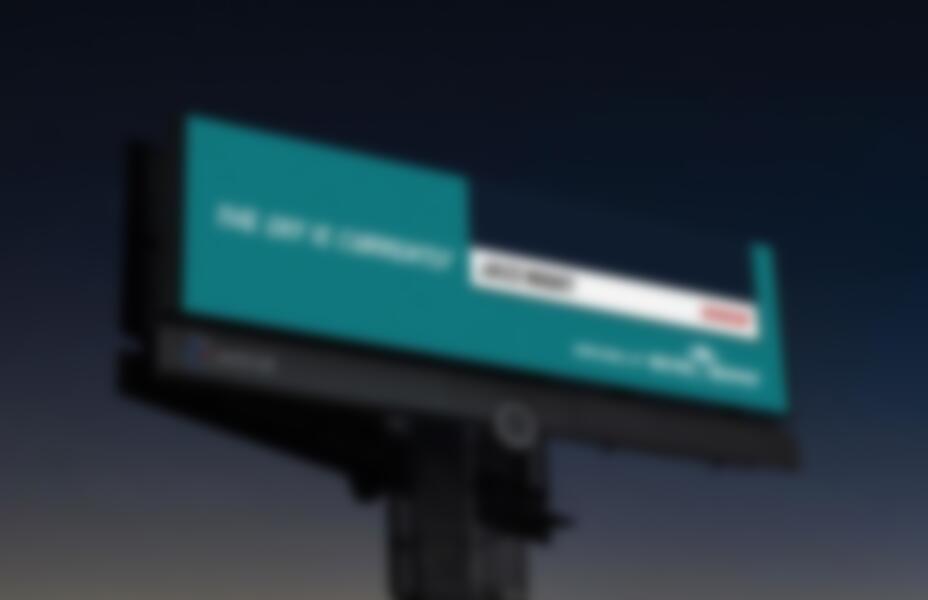 Highway Billboard Color-Matches Paint Swatches To Surrounding Sky’s Color