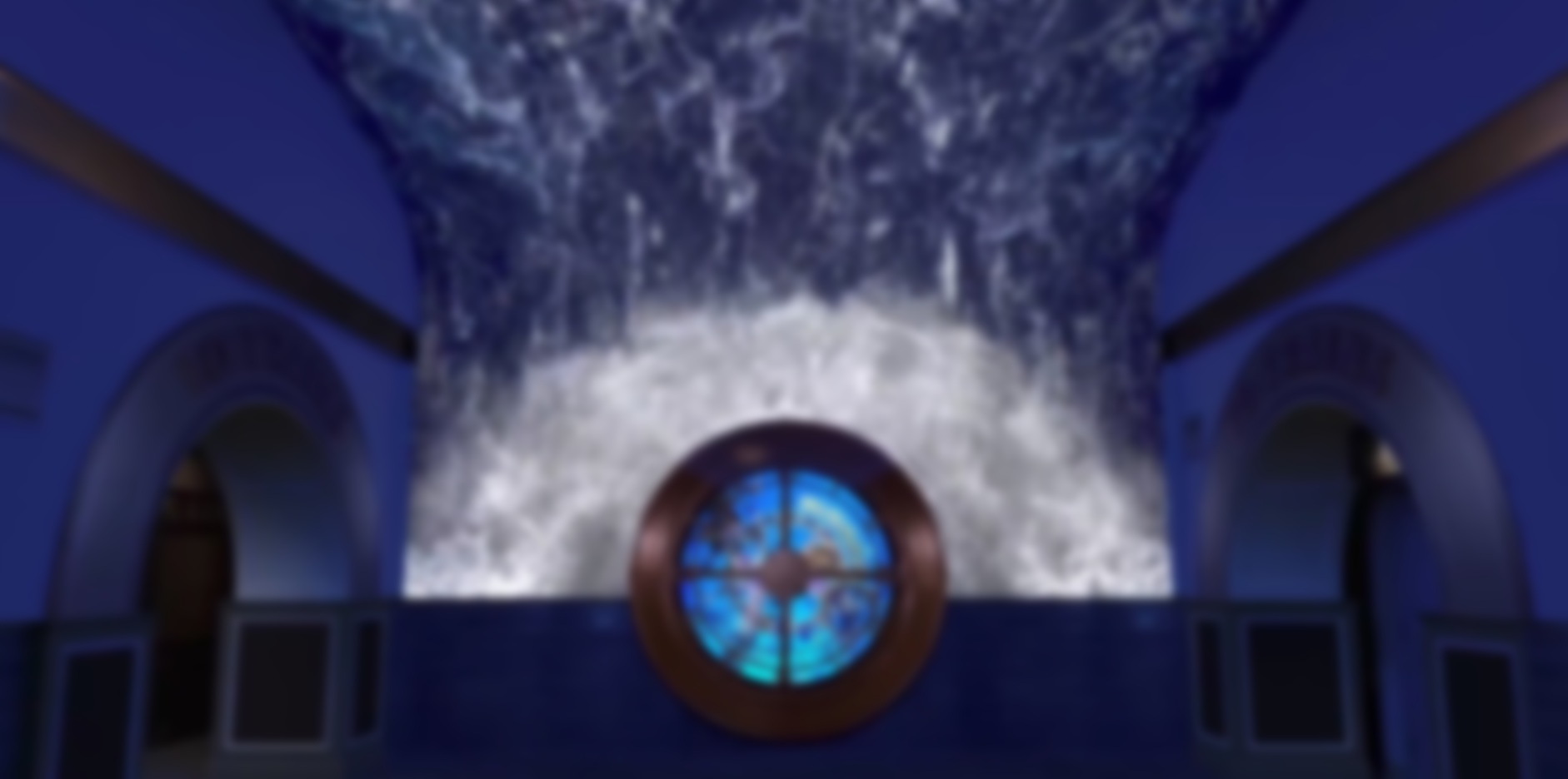 29 Billion Pixels Of Virtual Water Falls In This Aquarium’s Lobby