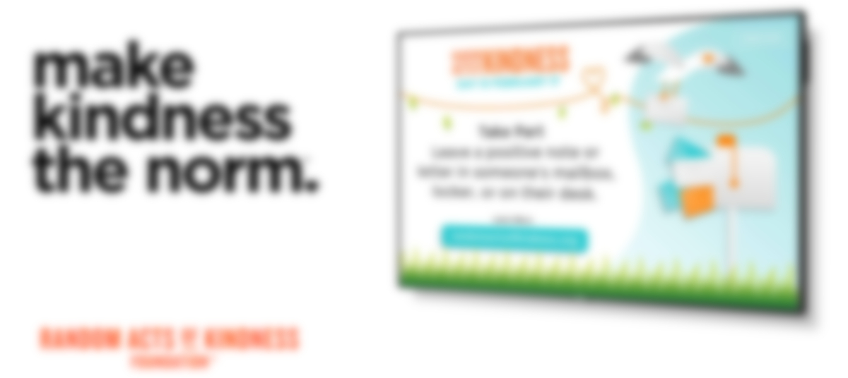 New Content Templates Encourage Random Kindness Around Schools