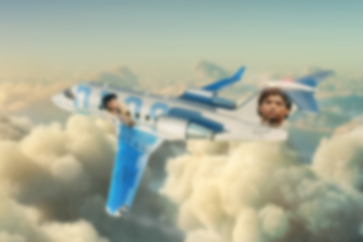 Private Plane Flying A Deep-Faked And Young Again Interactive Diego Maradona Display